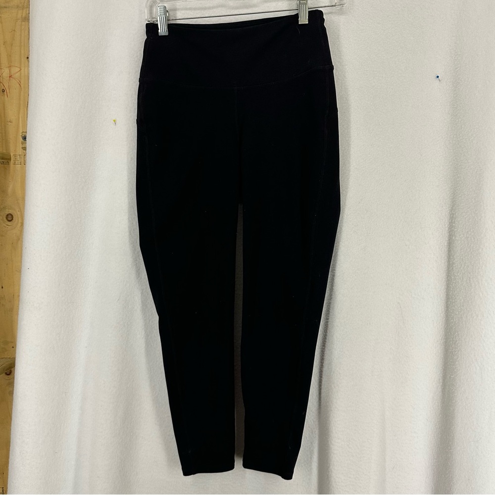 Gap Fit High Waisted Blackout Technology Leggings Womens Small Black‎